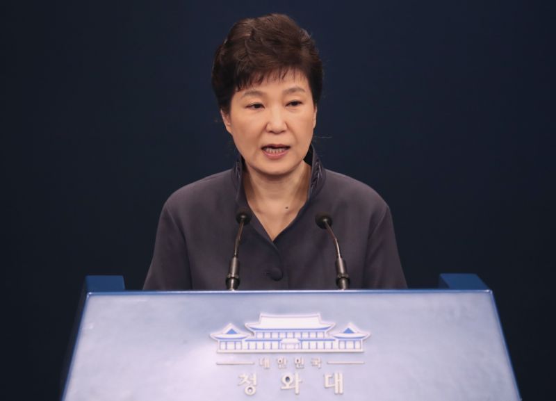 Jihokorejská prezidentka Pak Kun-hje.