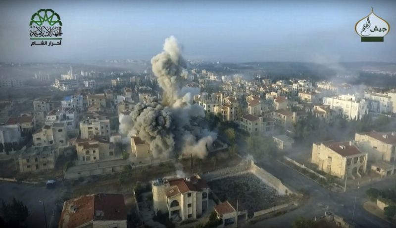 Fotografie syrské oblasti nacházející se v blízkosti města Aleppo.
