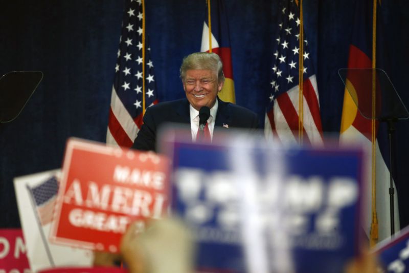 Prezidentský kandidát Donald Trump.