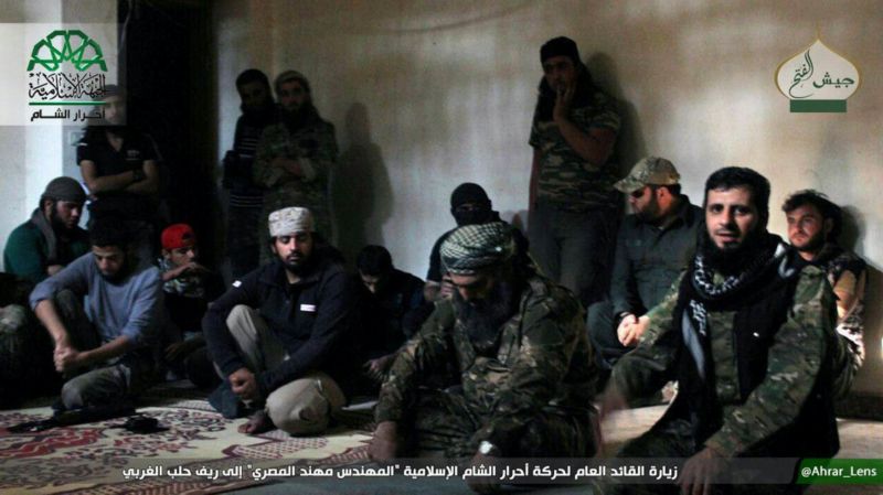 Stoupenci syrské militantní skupiny Ahrar al-Sham.