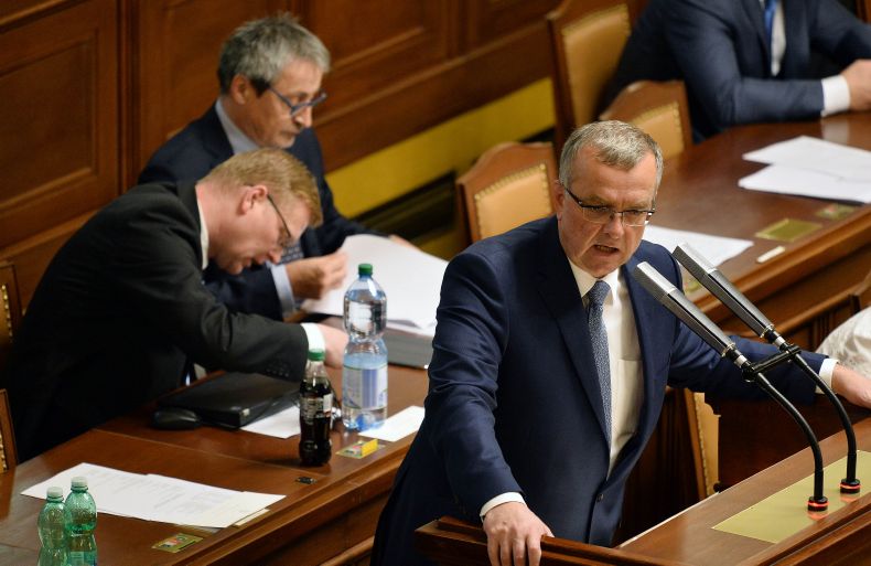 Šéf TOP 09  Miroslav Kalousek.
