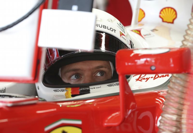 Sebastian Vettel, který jezdí za stáj Ferrari