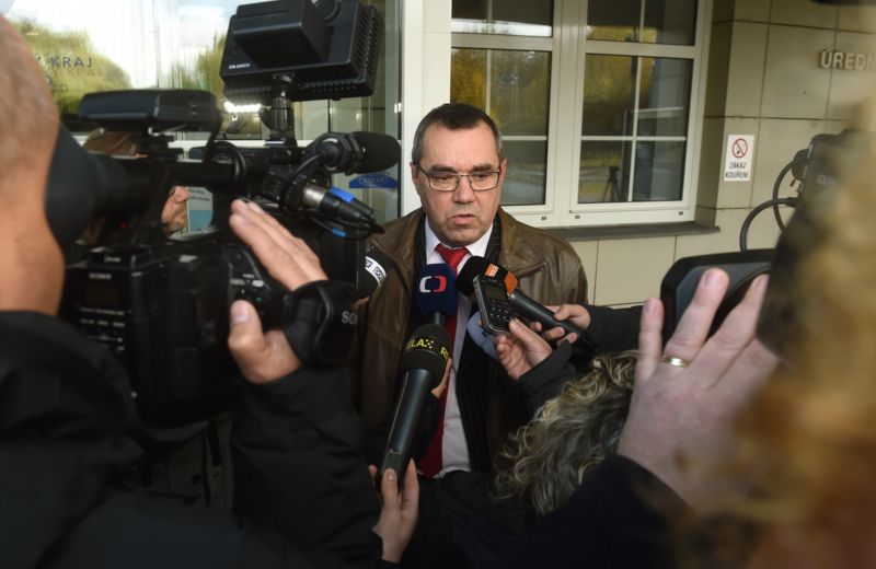 Předseda Sdružení hornických odborů Jaromír Pytlík.