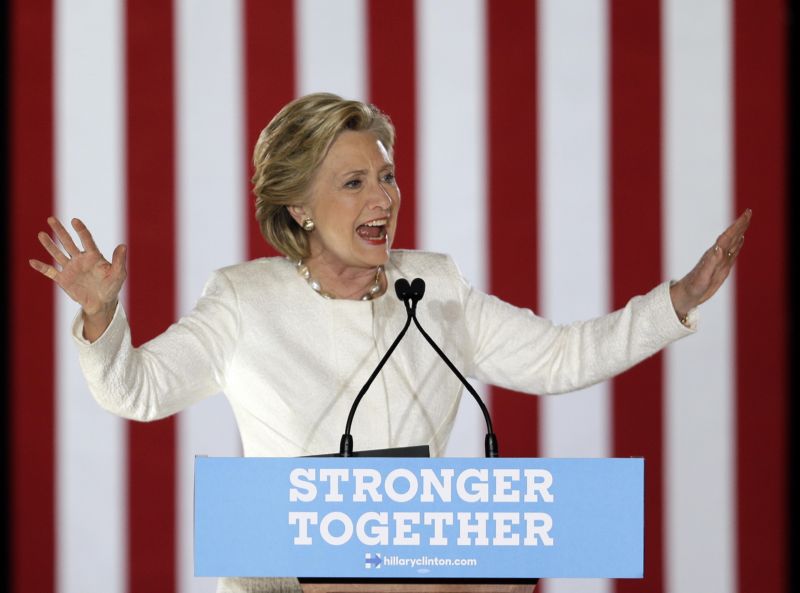 Hillary Clintonová.