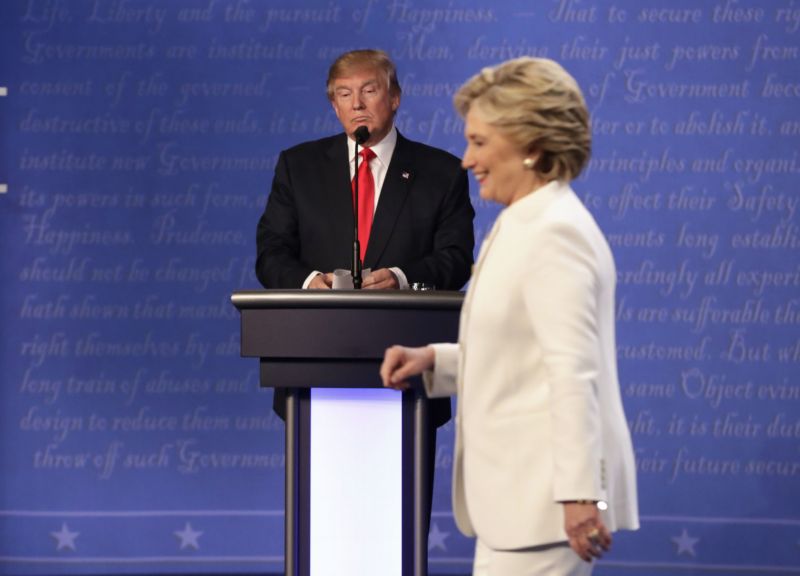 Donald Trump a Hillary Clintonová.