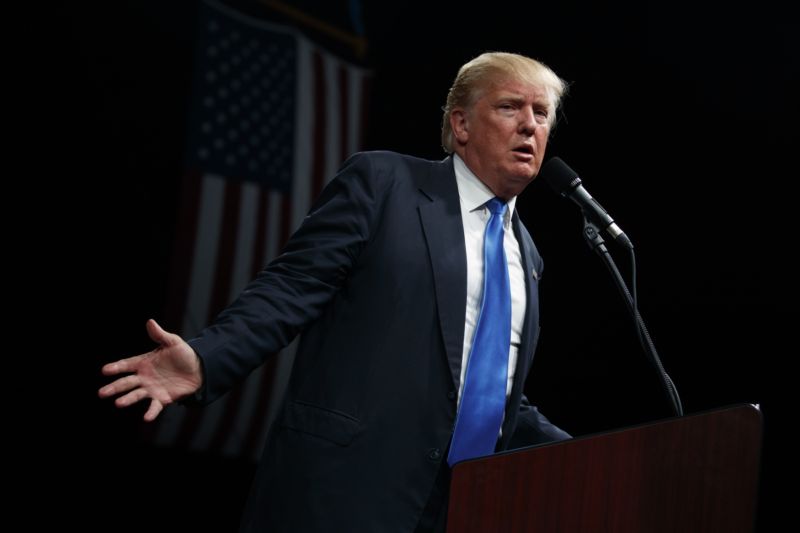 Kandidát do Bílého domu Donald Trump.