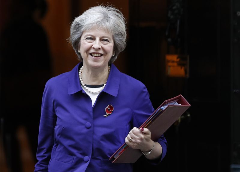 Britská premiérka Theresa Mayová. Britská premiérka Theresa Mayová.