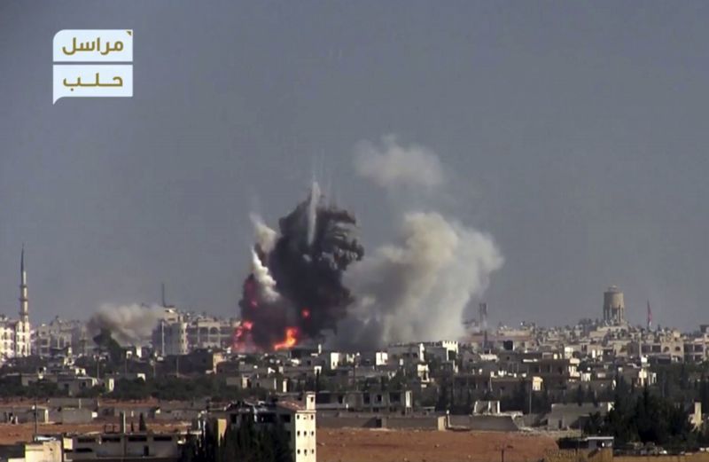 Snímek města Aleppo. Snímek města Aleppo.