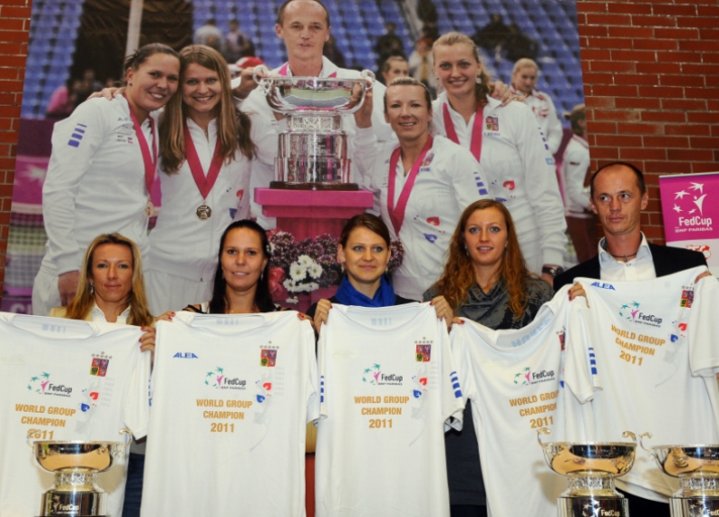 Uspěšný tým ve Fed Cupu z roku 2011.