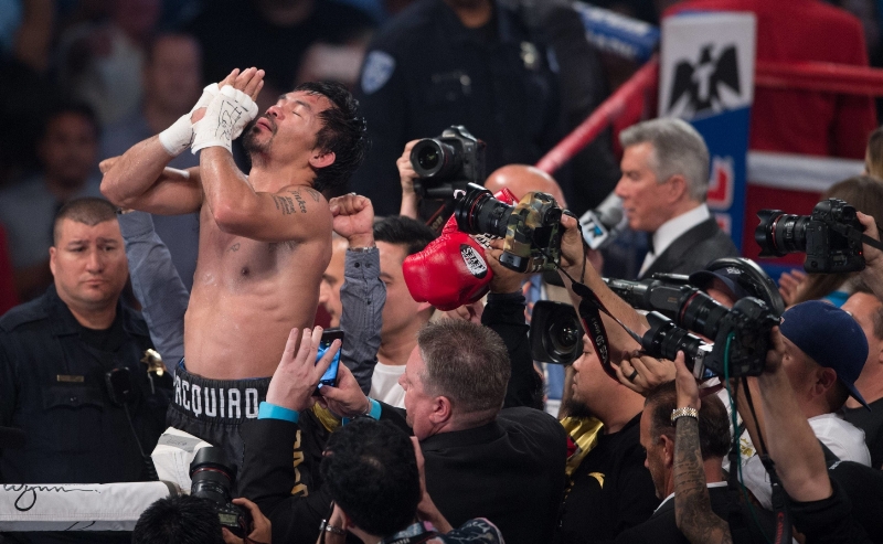 Manny Pacquiao se do ringu vrátil vítězně.
