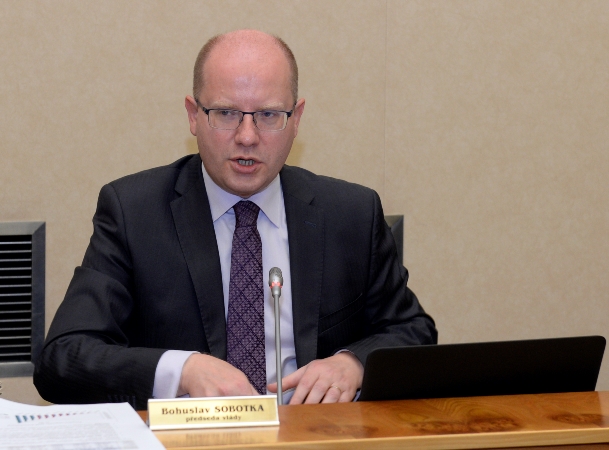 Premiér Bohuslav Sobotka. 