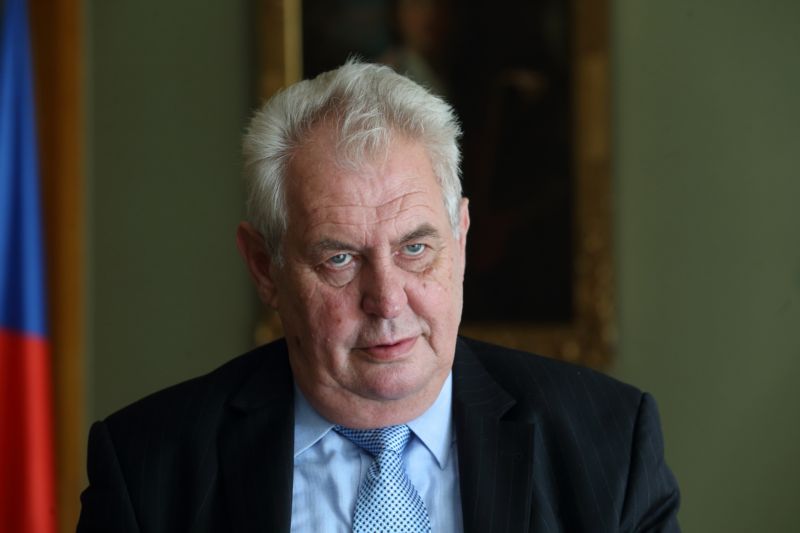 Prezident republiky Miloš Zeman.