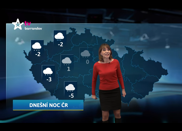 Moderátorka Michaela Dolinová. Moderátorka Michaela Dolinová.