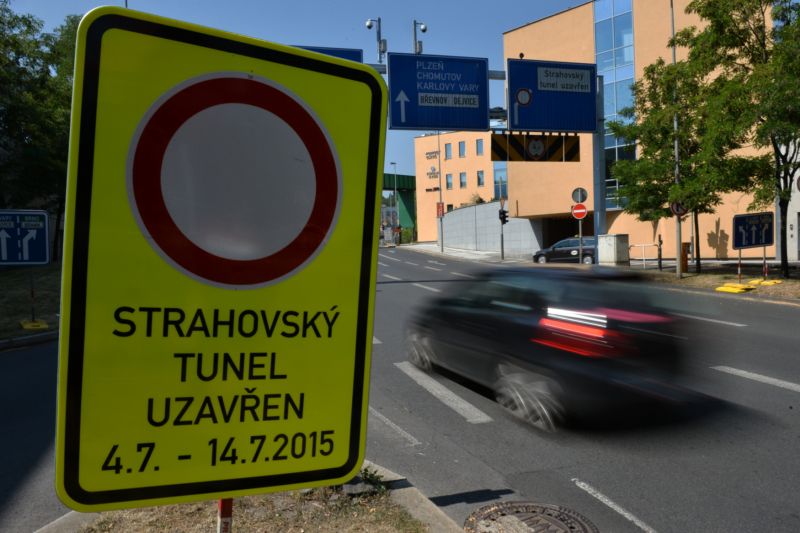 Strahovský tunel uzavřen (ilustrační foto).