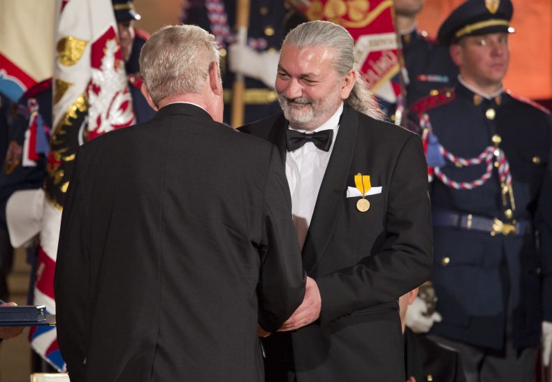 Daniel Hůlka a Miloš Zeman. 