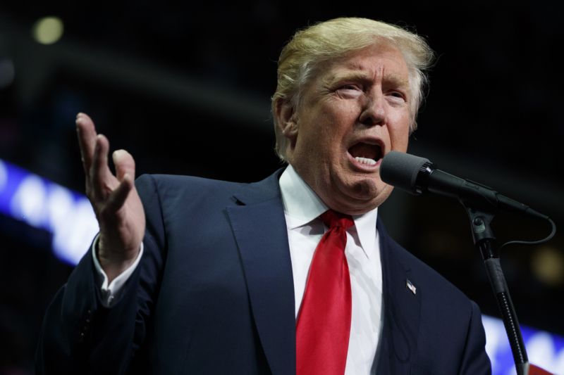Vítězný kandidát prezidentských voleb USA, Donald Trump.