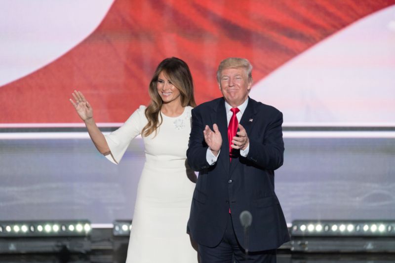 Donald Trump s manželkou Melanií.