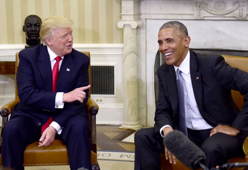 Donald Trump s Barackem Obamou. 
