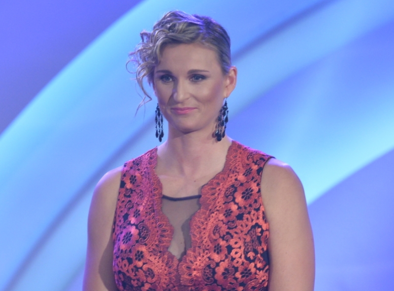 Barbora Špotáková při vítězství v anketě Atlet roku.
