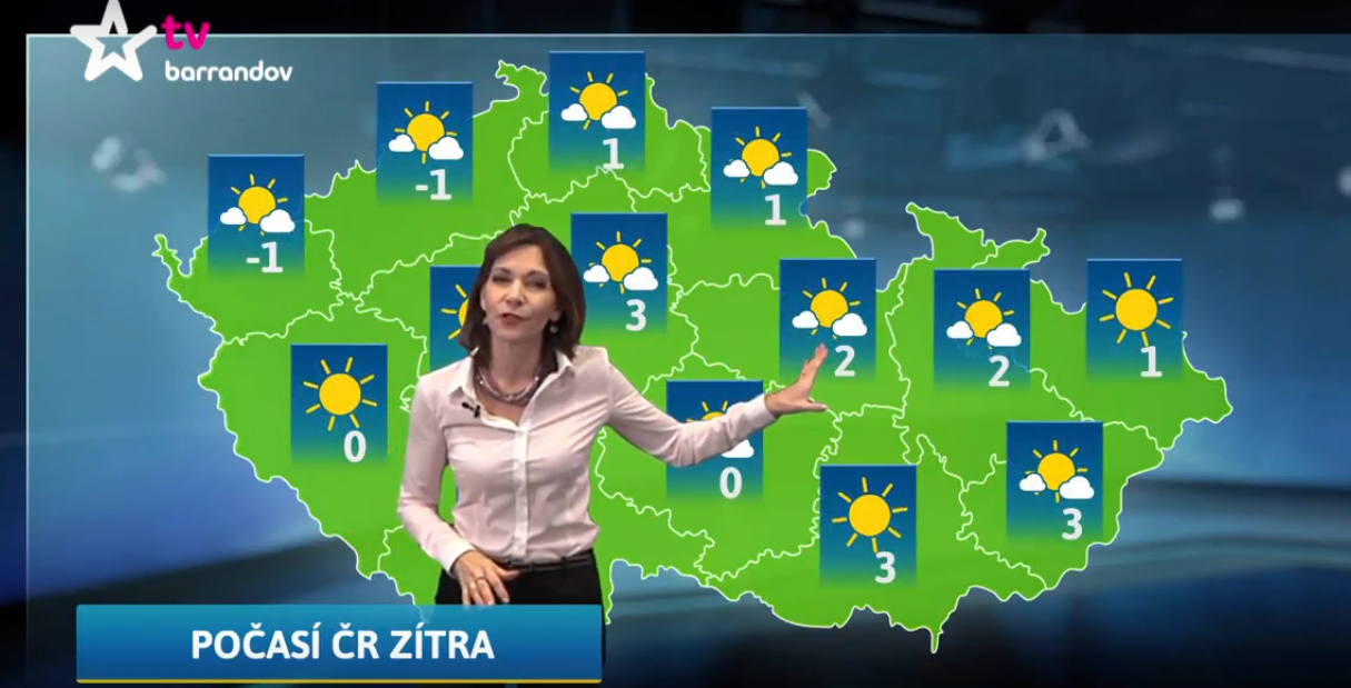 Moderátorka Michaela Dolinová. 