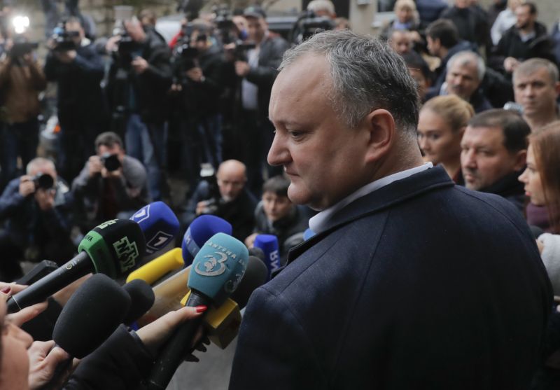 Proruský kandidát Igor Dodon.