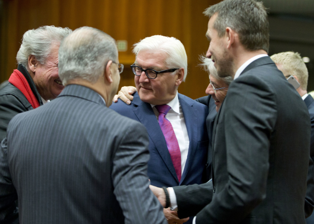 Jednání ministrů zahraničí členských zemí EU v Bruselu.