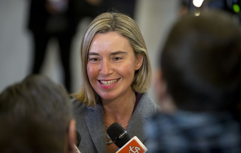 Šéfka unijní diplomacie Federica Mogheriniová.
