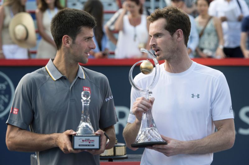Kdo zakončí letošní tenisovou sezonu na postu světové jedničky? Novak Djokovič (vlevo) a Andy Murray.