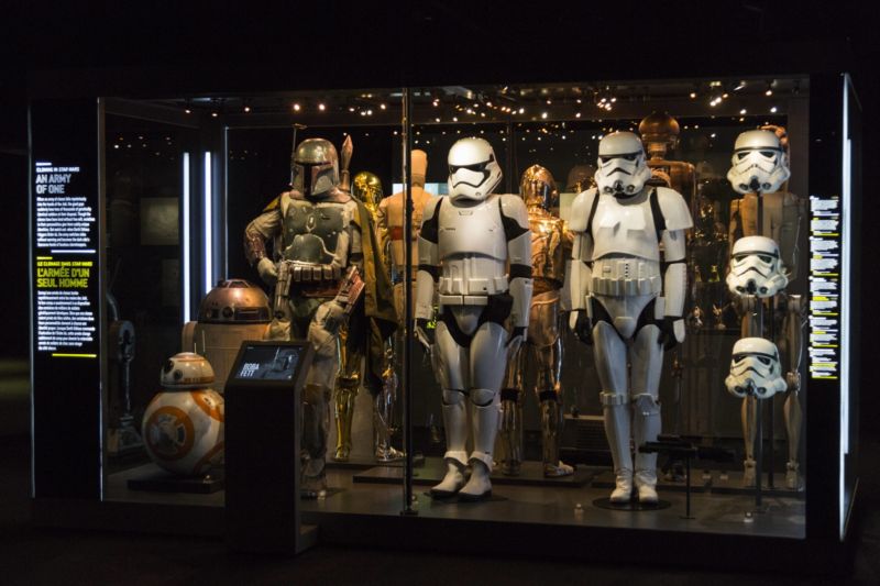 Výstava Star Wars v Londýně.