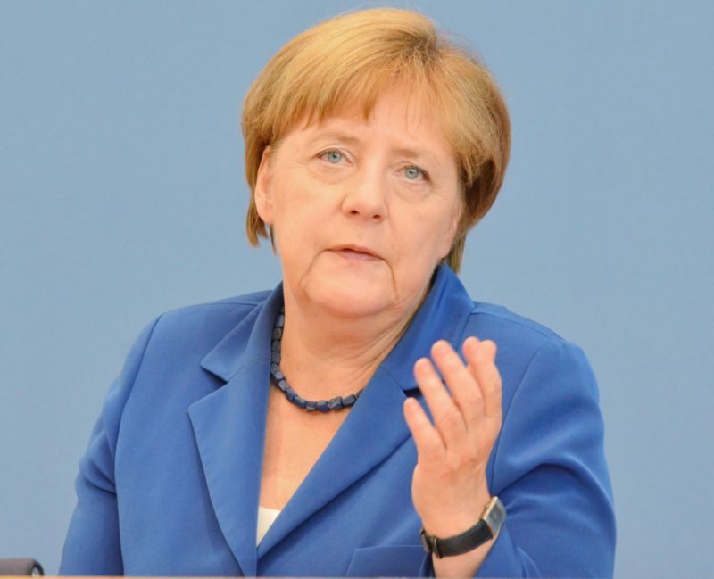 Předsedkyně CDU, Angela Merkelová. 