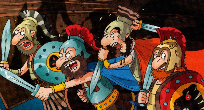 Ilustrace Josefa Pospíchala z knihy Proč se říká… ? Achillova pata… a další antická úsloví.