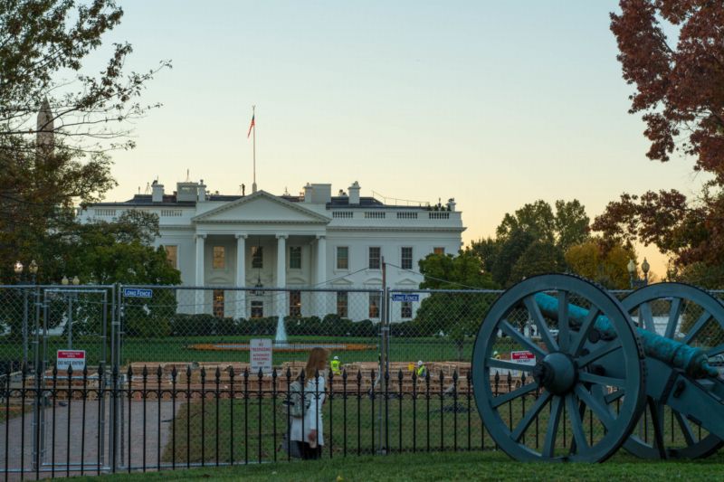 Bílý dům ve Washingtonu.