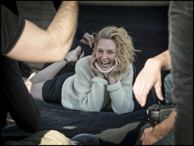 Uma Thurman si focení užila.