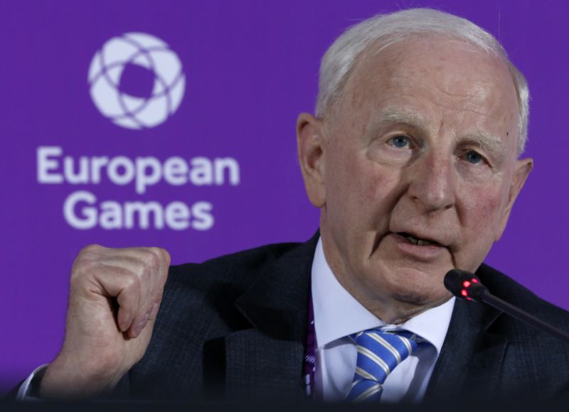 Bývalý šéf Irského i Evropského olympijského výboru a člen MOV Patrick Hickey.