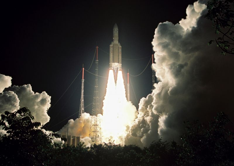 Start rakety Ariane 5.