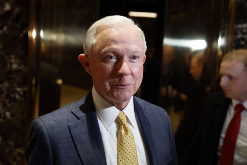 Právník a alabamský senátor Jeff Sessions.