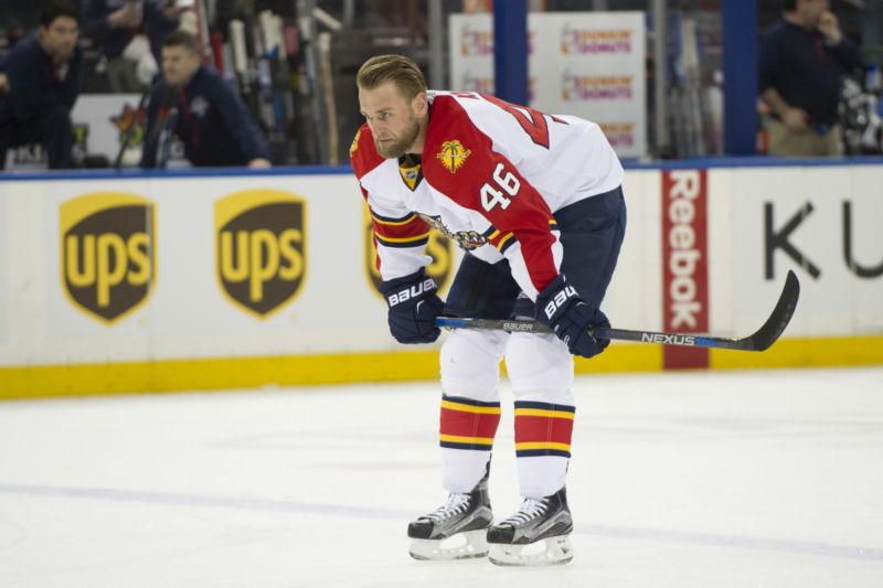 Obránce Floridy Panthers Jakub Kindl.