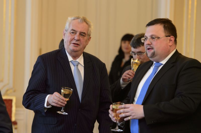 Prezident Miloš Zeman (vlevo) a Jindřich Forejt.