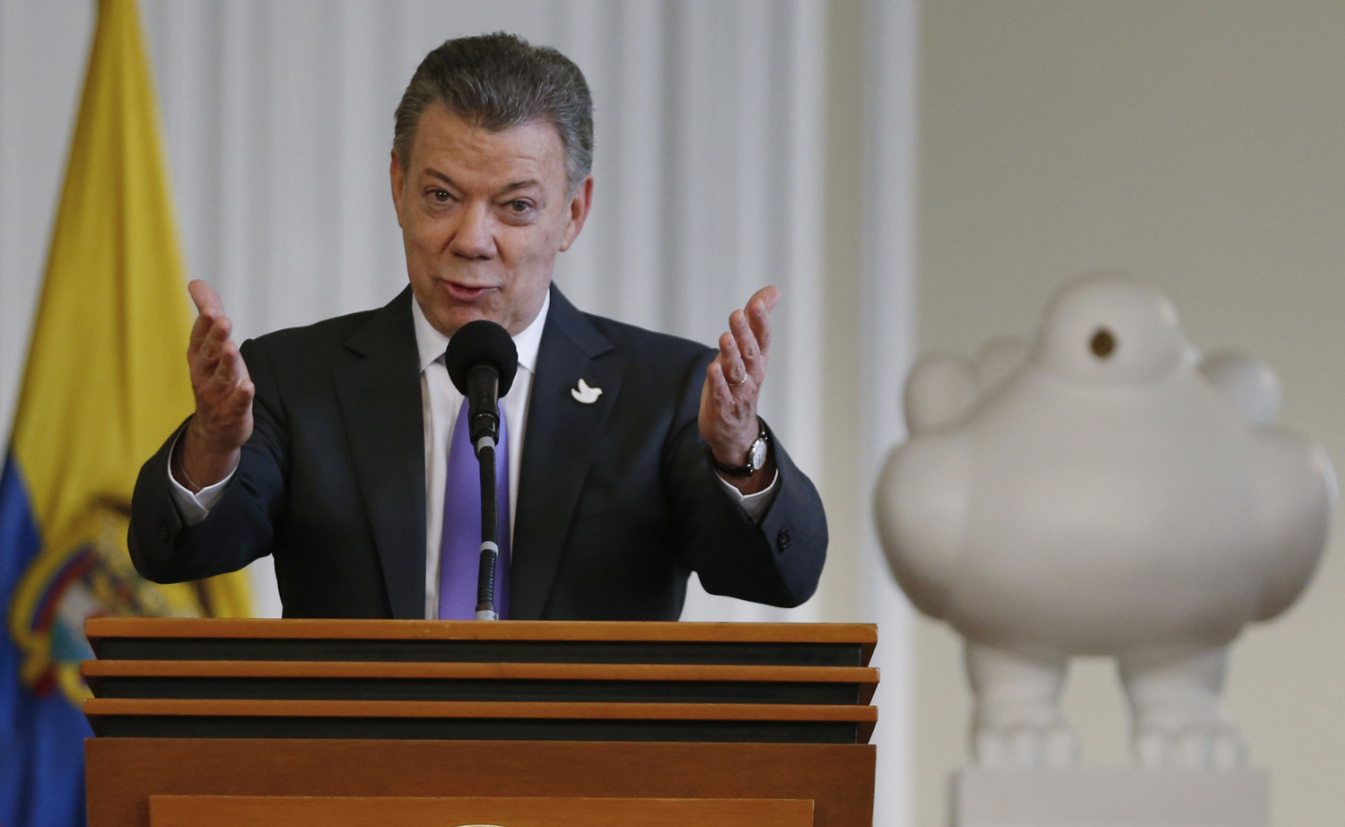 Kolumbijský prezident Juan Manuel Santos.