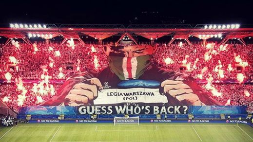 Fanoušci Legie natěšení na Ligu mistrů.