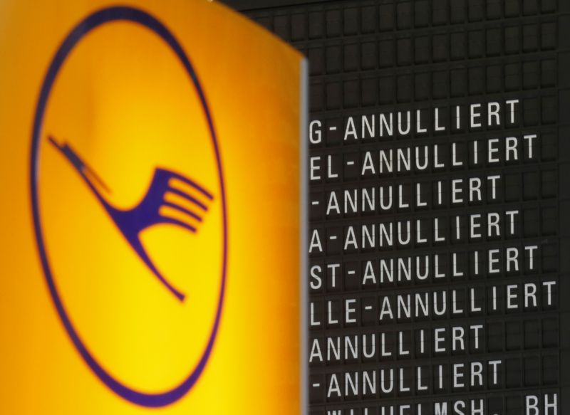 Logo společnosti Lufthansa.