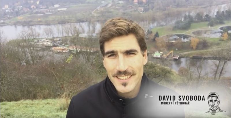 Moderní pětibojař David Svoboda zve k nákupu věcí.
