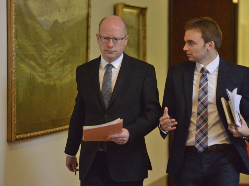 Bohuslav Sobotka a Martin Ayrer. 