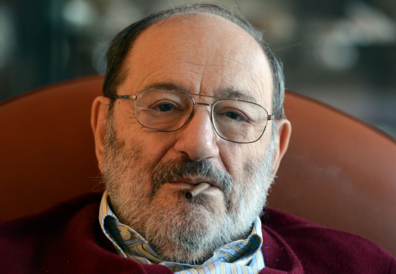 Spisovatel Umberto Eco.