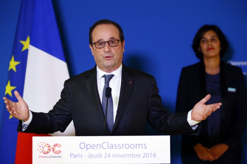 Francouzský prezident François Hollande.