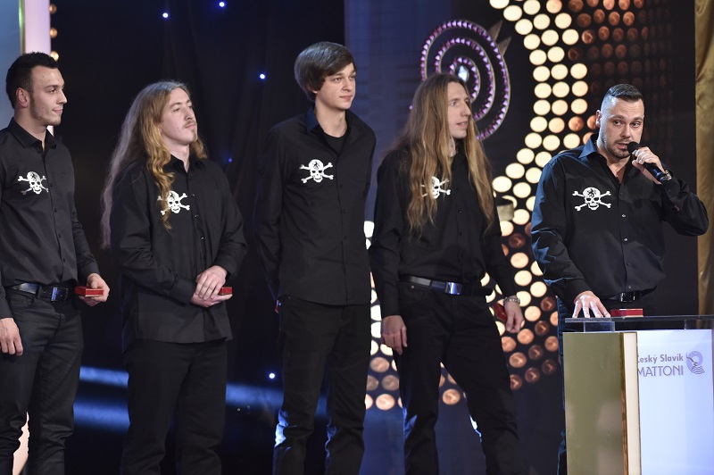 Kapela Ortel při slavnostním ceremoniálu. 