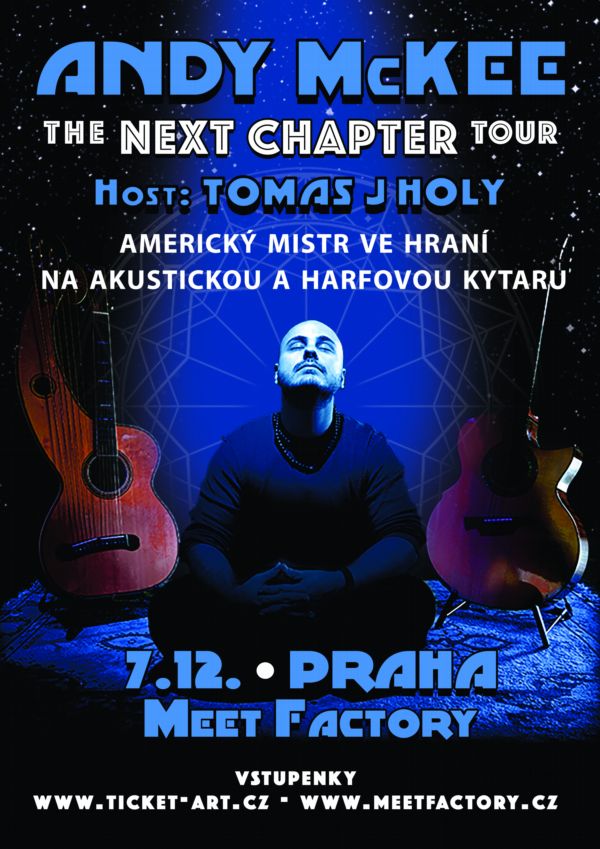 Plakát k pražskému koncertu Andyho McKee.