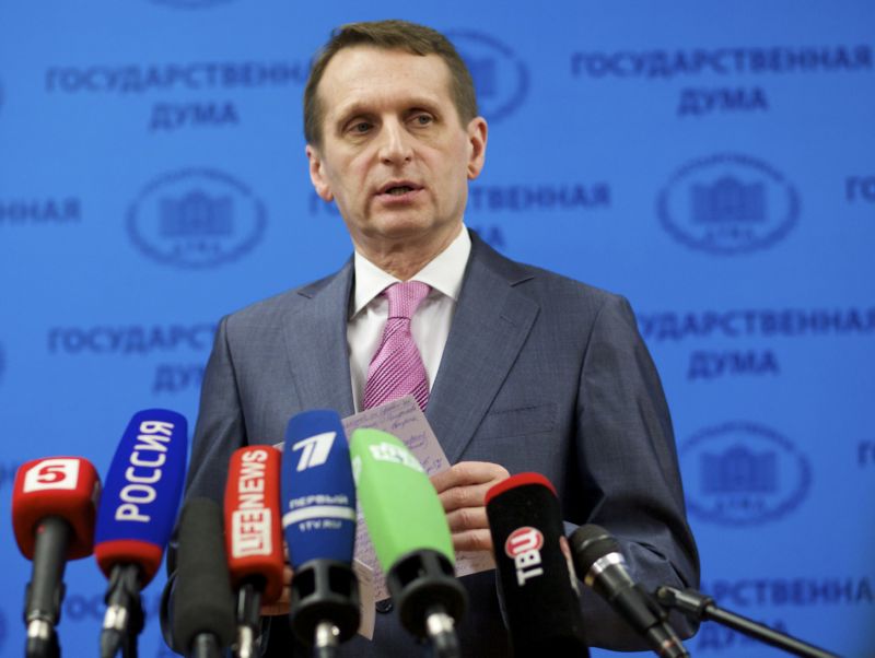 Šéf ruské rozvědky Sergej Naryškin.
