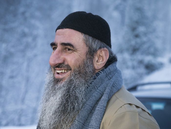 Irácký muslimský duchovní mulla Krekar.
