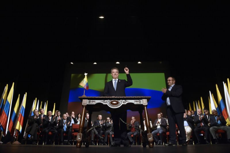Kolumbijský prezident Juan Manuel Santos.